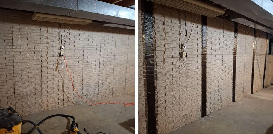 Carbon Guard & Push Pier Installation in Davenport, IA