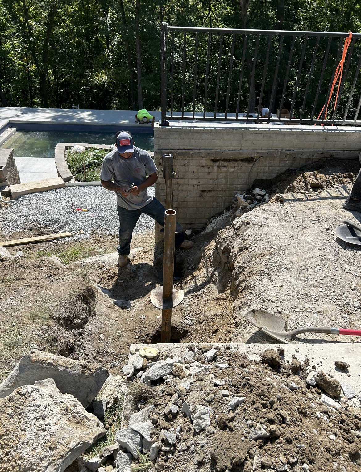 Helical Pier Installation in Cedar Rapids, IA